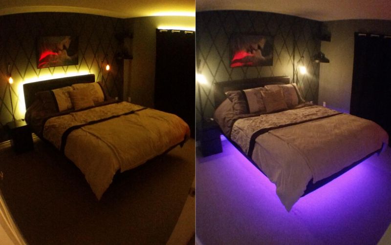 inspiration for people looking for bed with hidden lighting 