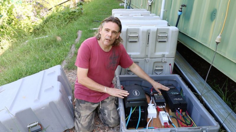 Former RAF engineer turned shipping containers into off-grid home