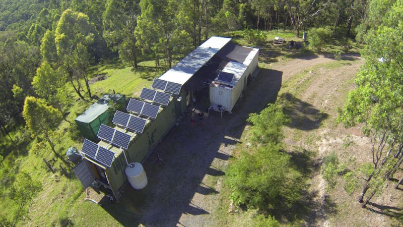 Former RAF engineer turned shipping containers into off-grid home