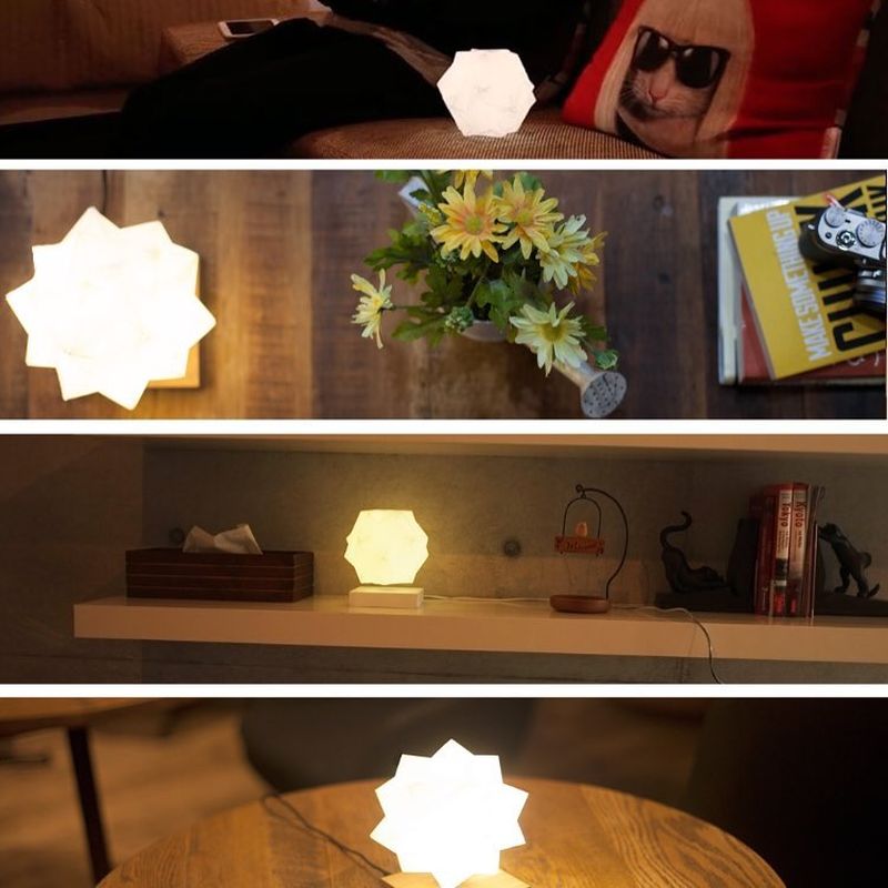 Attach it to walls using adhesive mounts or simply place in shelves 