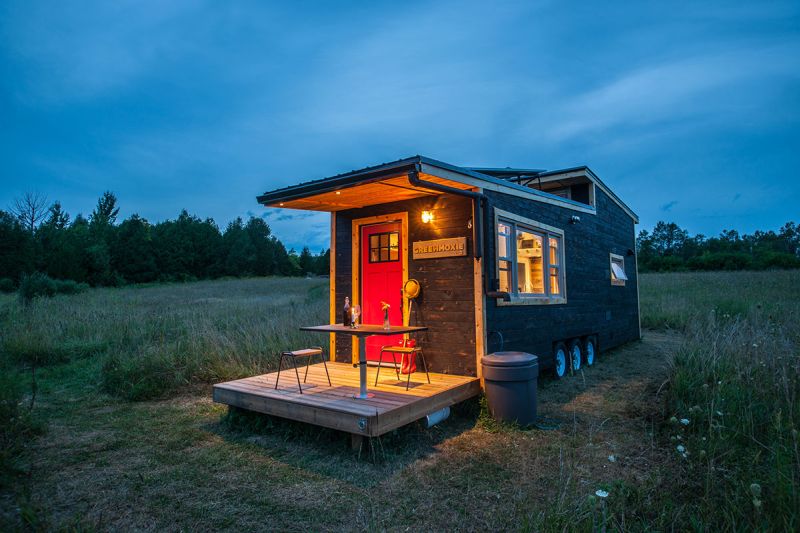 Greenmoxie off-grid tiny house has a drawbridge deck_2