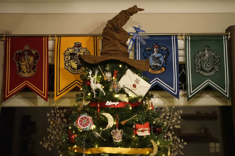 Harry Potter themed Christmas tree by Kathryn Burnett