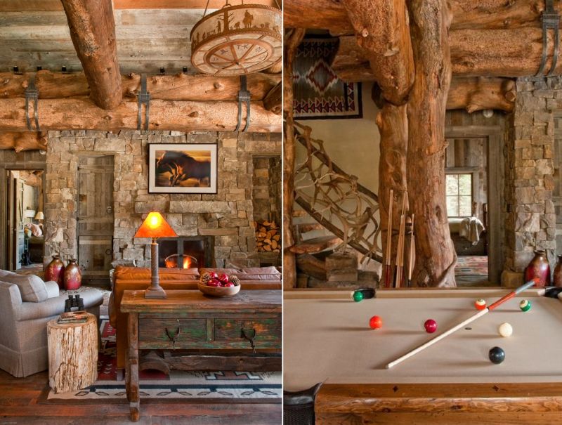 Cozy living area alongside a pool table 