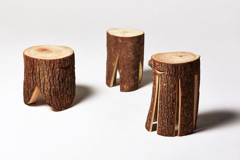 Log Furniture Series by Torafu Architects