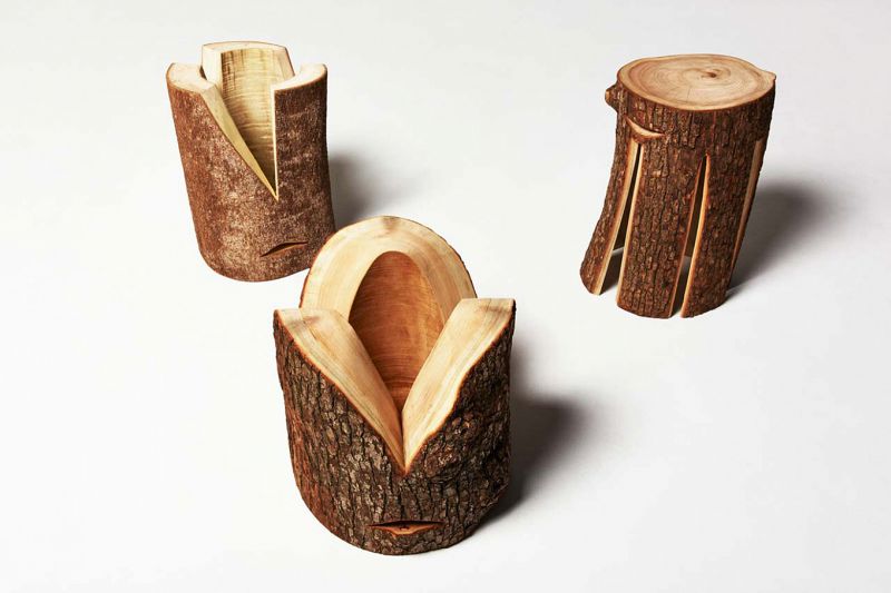 Log Furniture Series by Torafu Architects