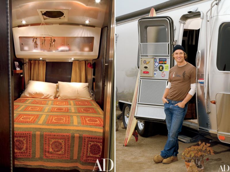 Matthew McConaughey’s customized Airstream trailer