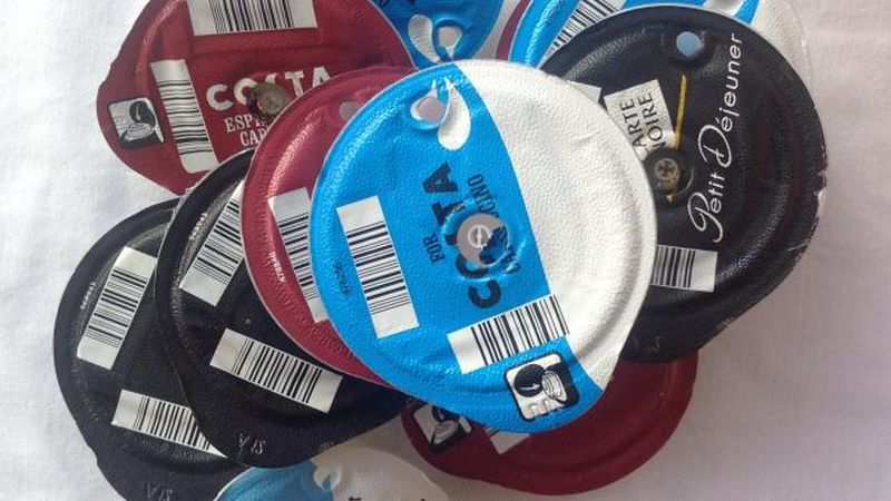 Old coffee pods recycled by TerraCycle