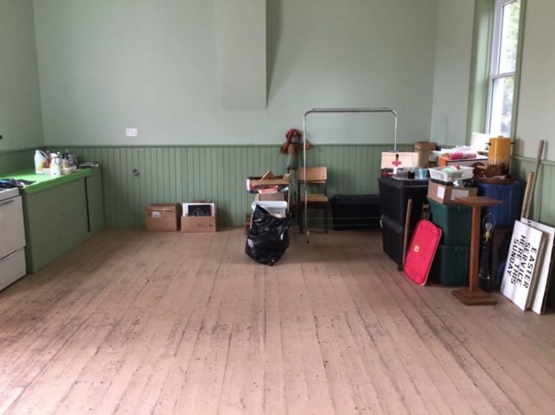 Young couple converting an empty 1800s church into a family home