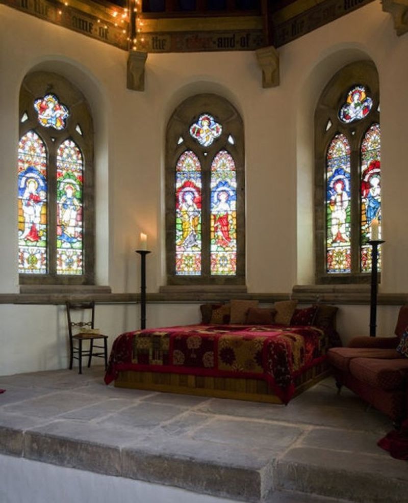 Young couple converting an empty 1800s church into a family home