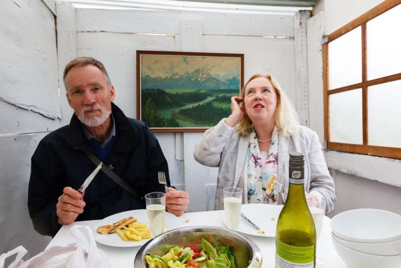 Lunch with parents 