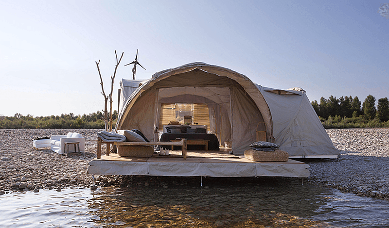 Lodge Tents in Namibia’s Kalahari Desert