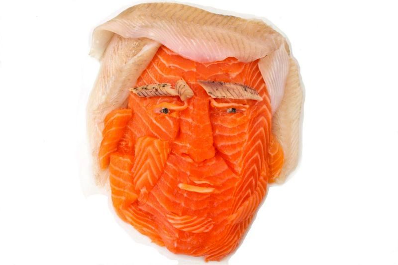 Donald Trump food art by Lauren Garfunkel