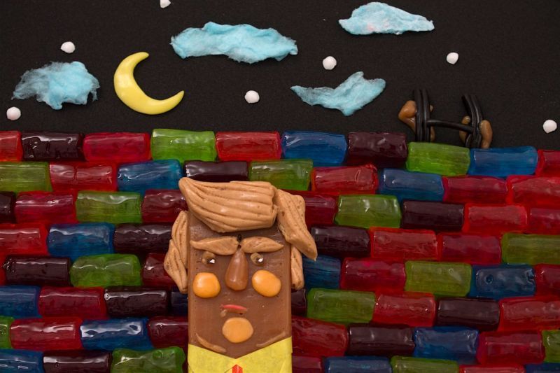 Donald Trump food art by Lauren Garfunkel