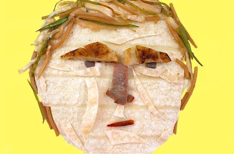 Donald Trump food art by Lauren Garfunkel