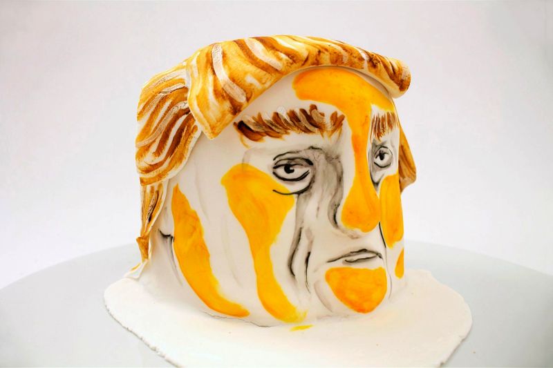 Donald Trump food art by Lauren Garfunkel