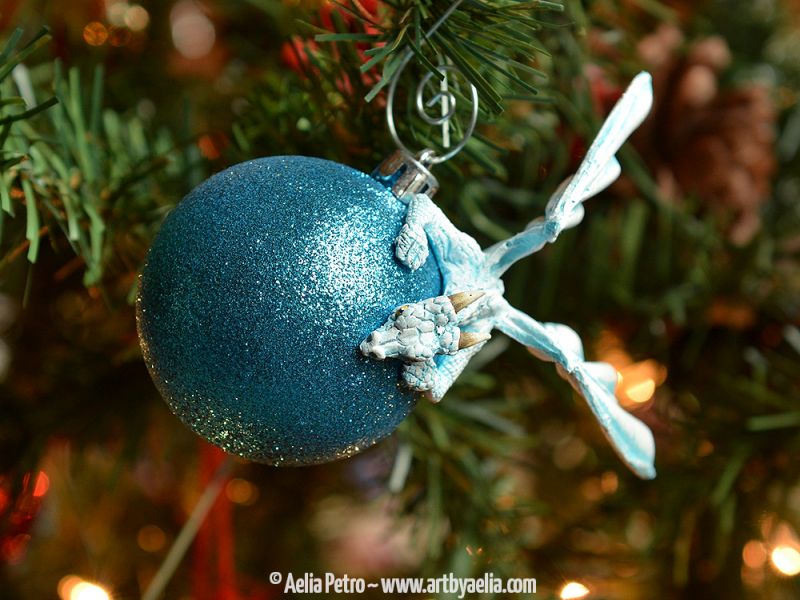 Christmas tree dragon ornaments by Aelia Petro