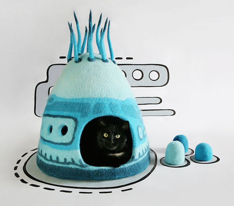 handmade-felt-cat-caves