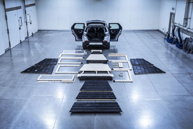 Prefab components gets packed in Discovery Sport SUV of the company 