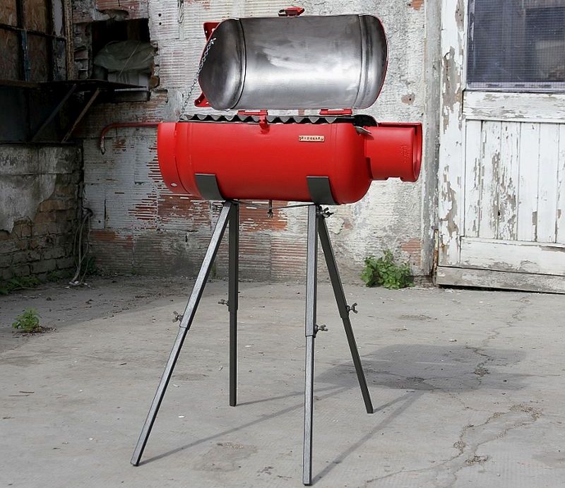 Paradox recycled coal barbecue by Redolab