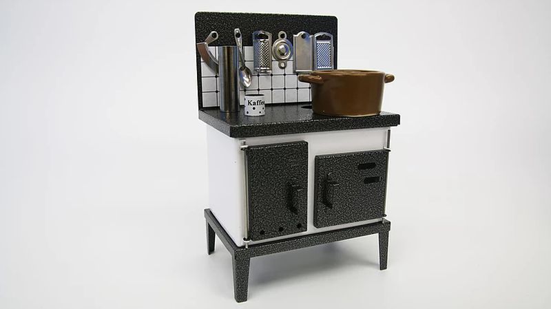 Realistic Tiny Kitchen Set for Cooking Mini Food Recipes