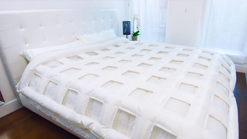 Grid-shaped bedding 