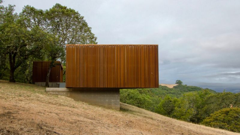 Wooden siding on exteriors 