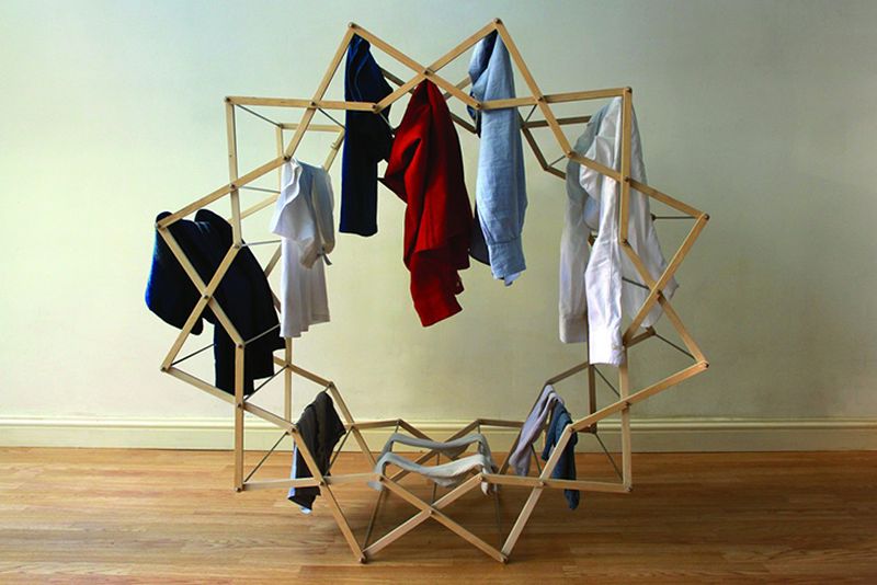 star-shaped-clothes-drying-rack