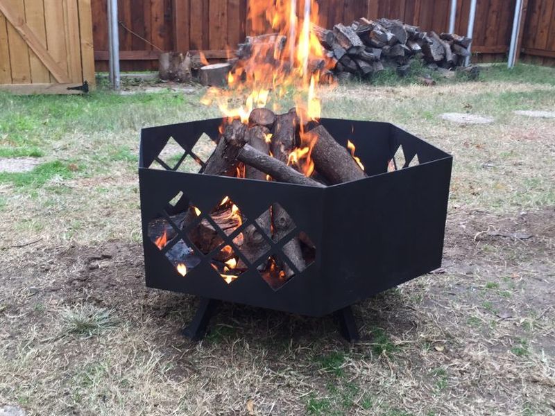 Place in your backyard and enjoy outdoor fire 