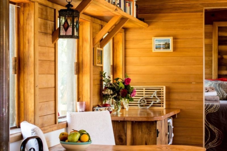 The Caboose Cozy Wooden Cabin Near Golden Bay, New Zealand