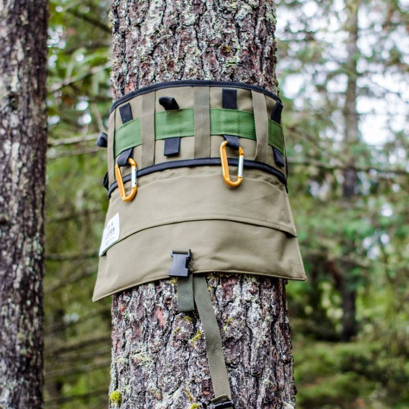 Wrap around a tree to hang up your camping essentials 