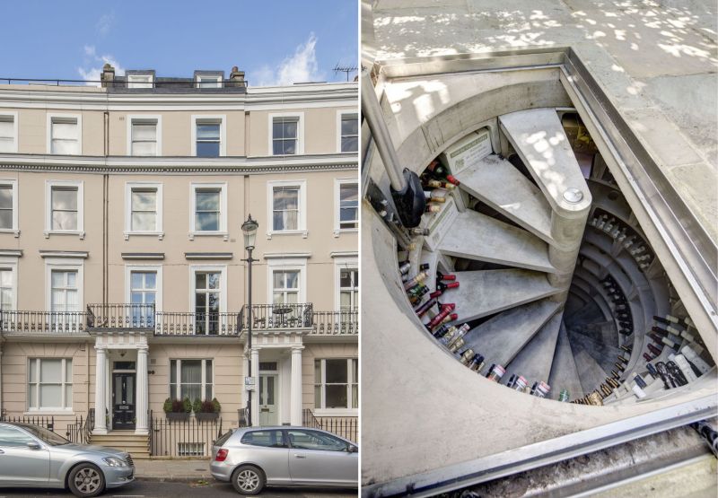 £5M Notting Hill Home with Underground Spiral Staircase Wine Cellar