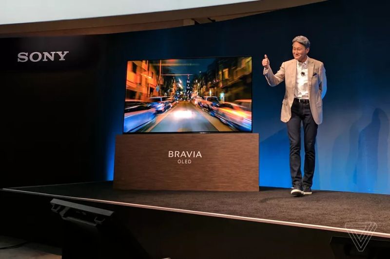CES 2017 Sony’s all new Bravia 4K HDR OLED TV has speakers beneath screen