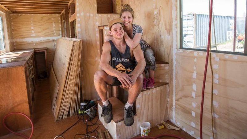 Canterbury University couple tiny house