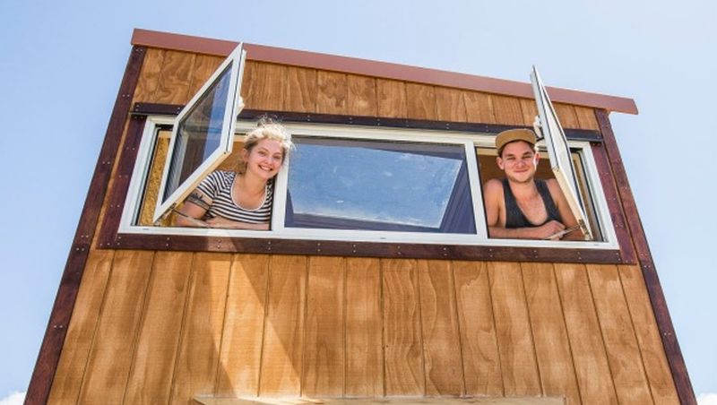 Canterbury University couple tiny house