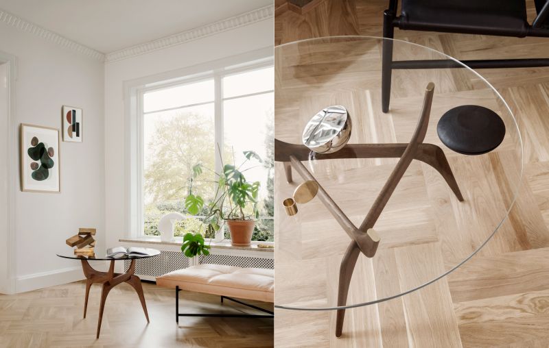 Conceived in the 1950s, Hans Bølling turns to Brdr. Krüger for Triiio table 