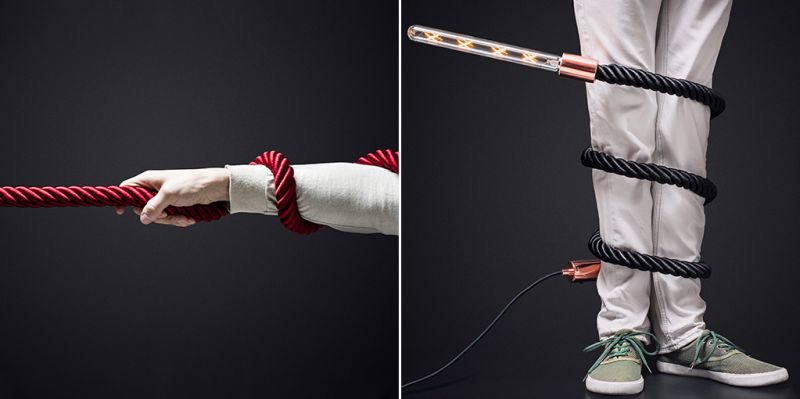 Flexible lamp that can be twisted in different shapes