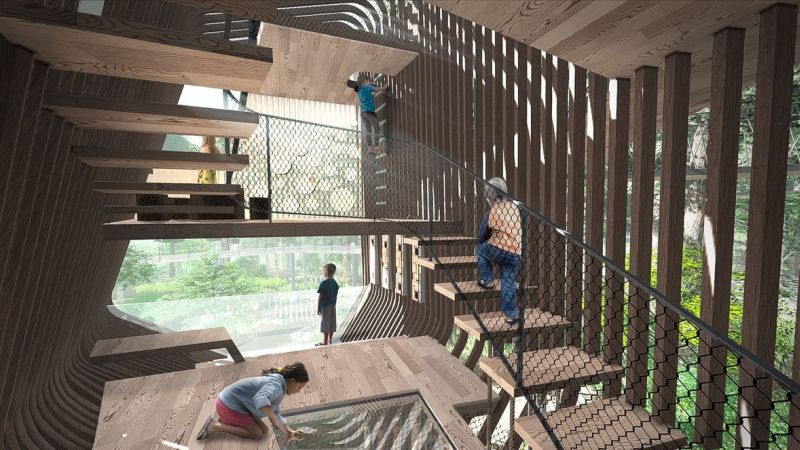 Modus Studio designs floating treehouse at Garvan Woodland Gardens