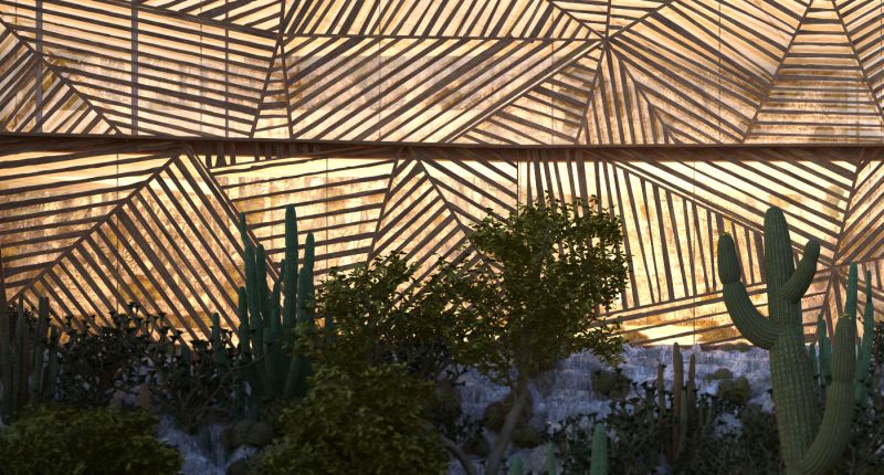 Mugu House is eco-friendly structure with undulating façade of wooden strips