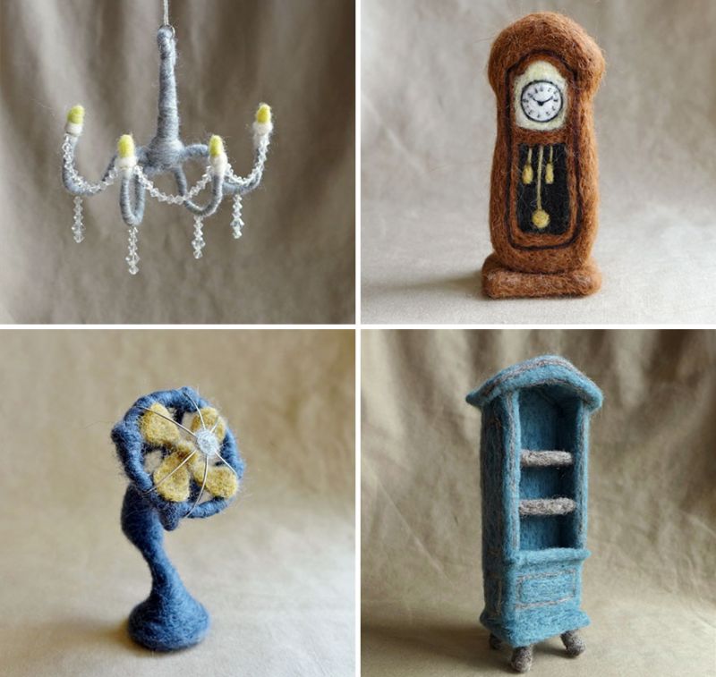 Needle felting art by Winnie Chui