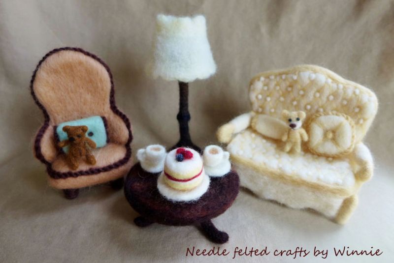 Needle felting art by Winnie Chui