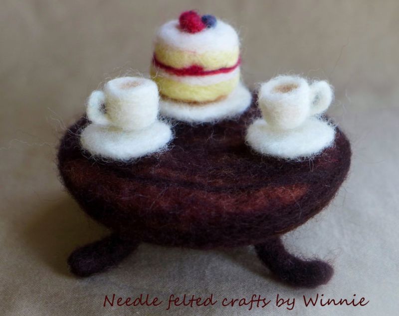 Needle felting art by Winnie Chui