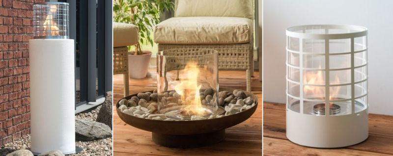 Portable bio fireplaces by Planika 