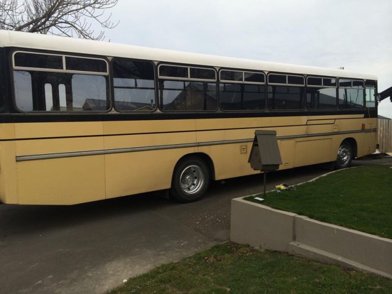 Renovated bus home by Andrew and Amber- Mobile Homes