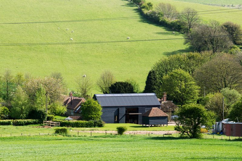 The Ancient Party Barn features mechanically operated openings