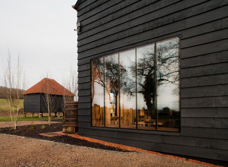 The Ancient Party Barn features mechanically operated openings