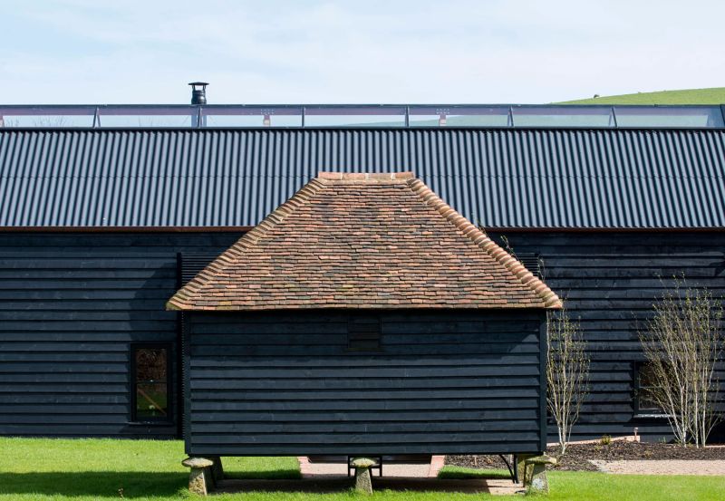 The Ancient Party Barn features mechanically operated openings