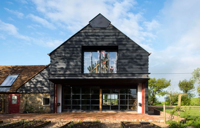 The Ancient Party Barn features mechanically operated openings