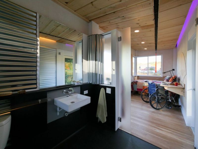 Wheel Pad by LineSync Architecture is wheelchair-accessible tiny home on wheels