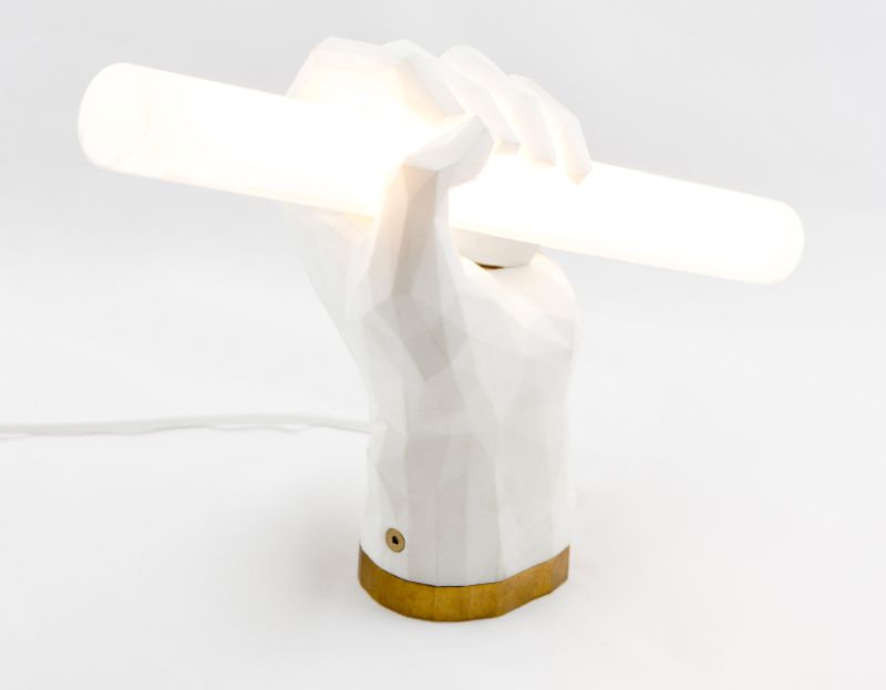 3D Printed Fist Lamp