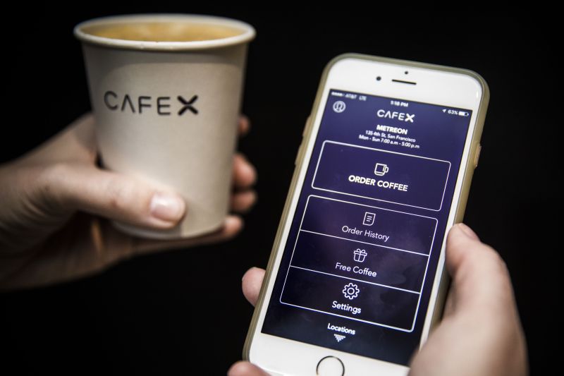 At Café X, robotic arms serves you coffee